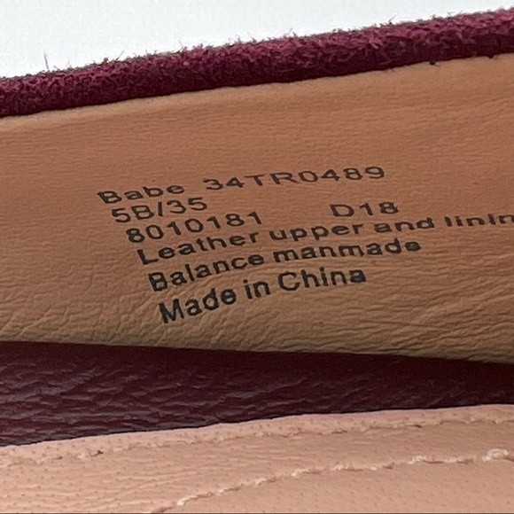 Taryn Rose Womens Size 5 Babe Metallic Suede Leather Wine‎ Plum Fig Pumps Heels - Picture 13 of 14